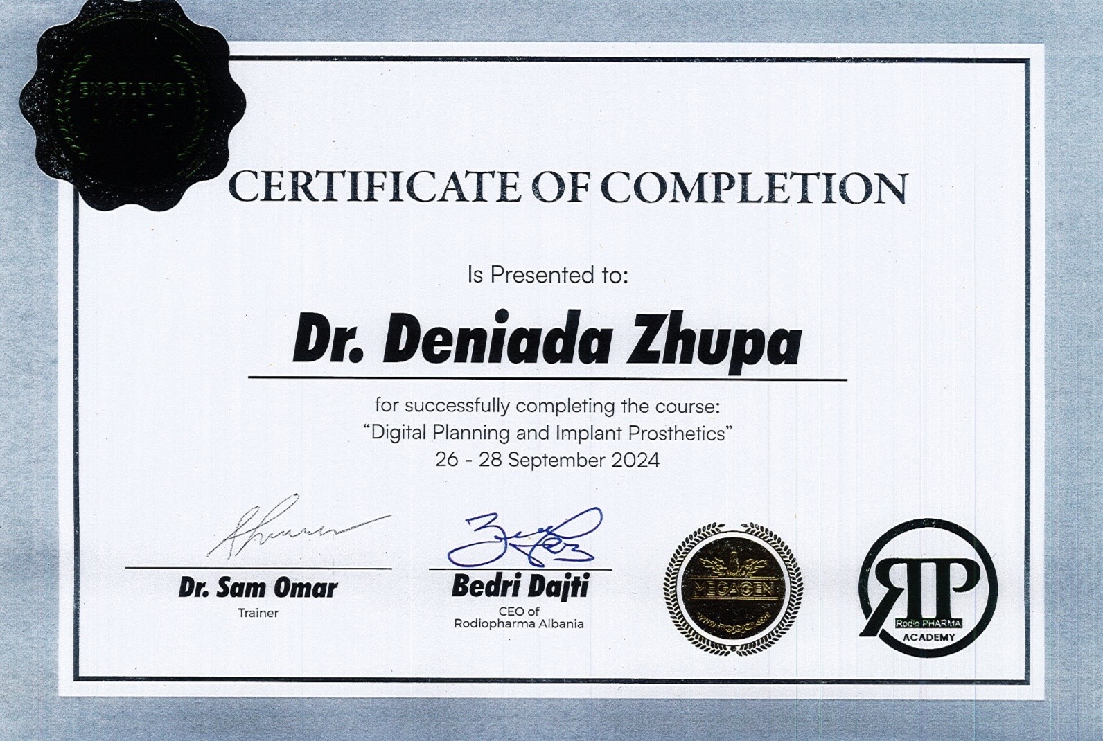 Certificate 11