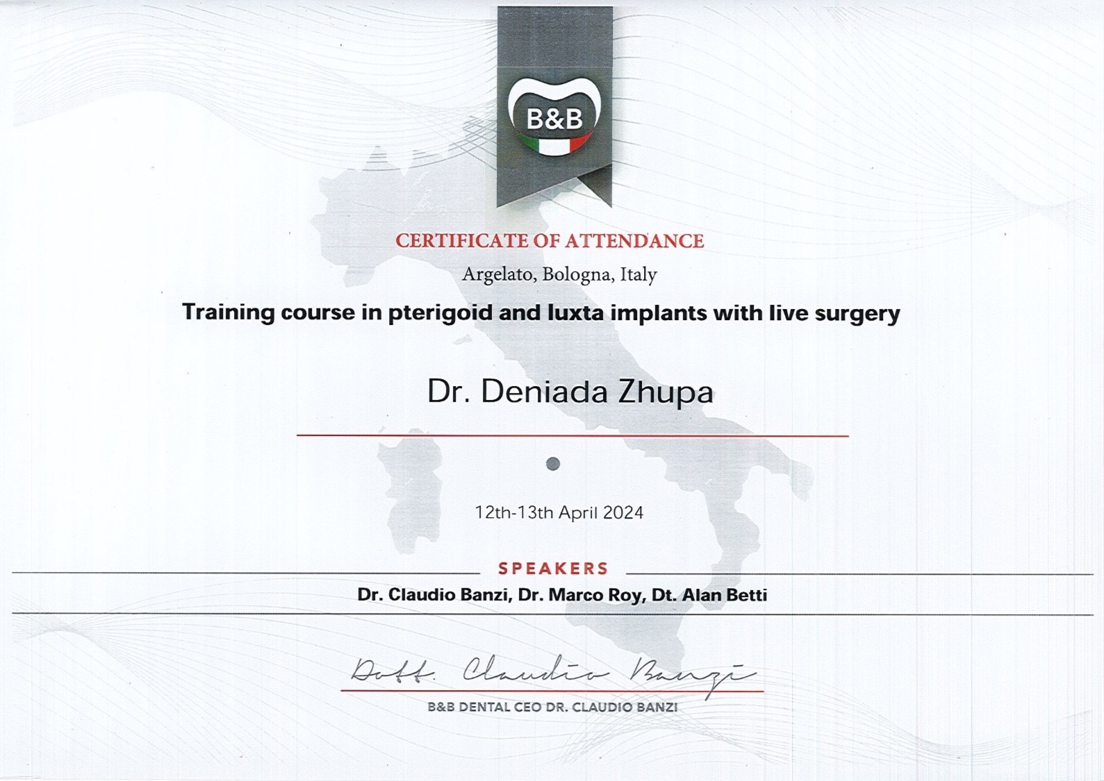 Certificate 13