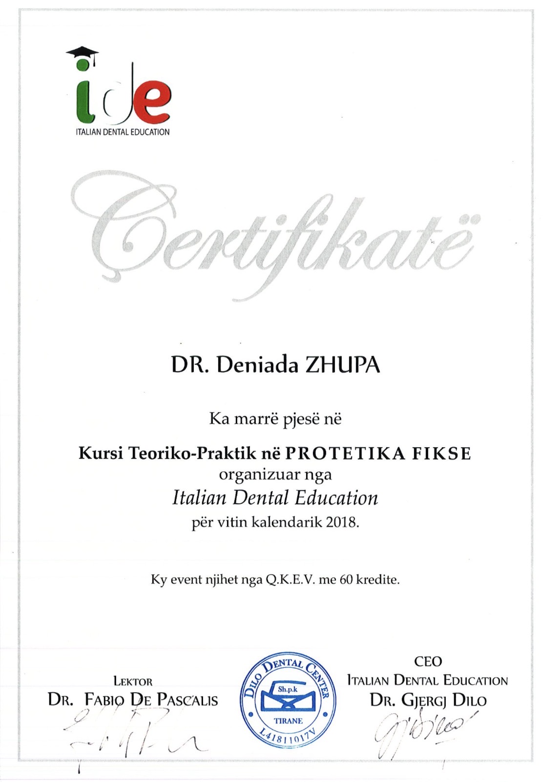 Certificate 18