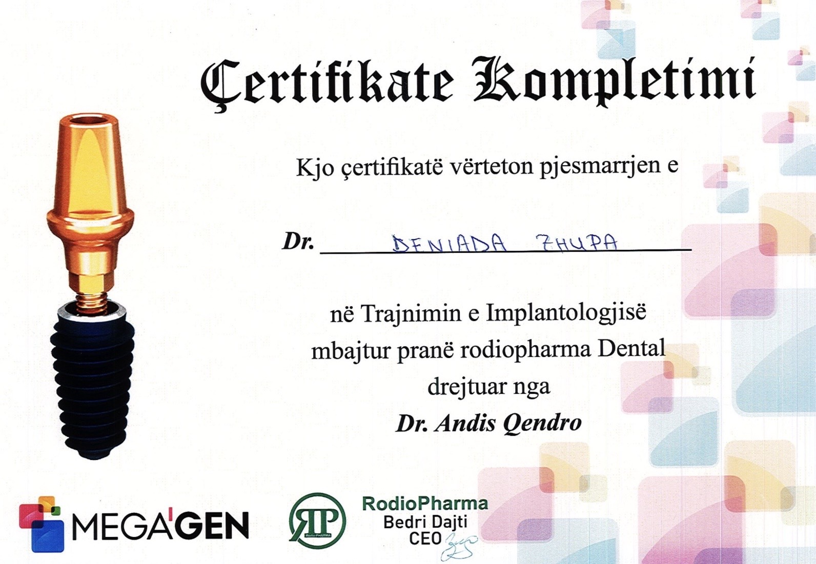 Certificate 23